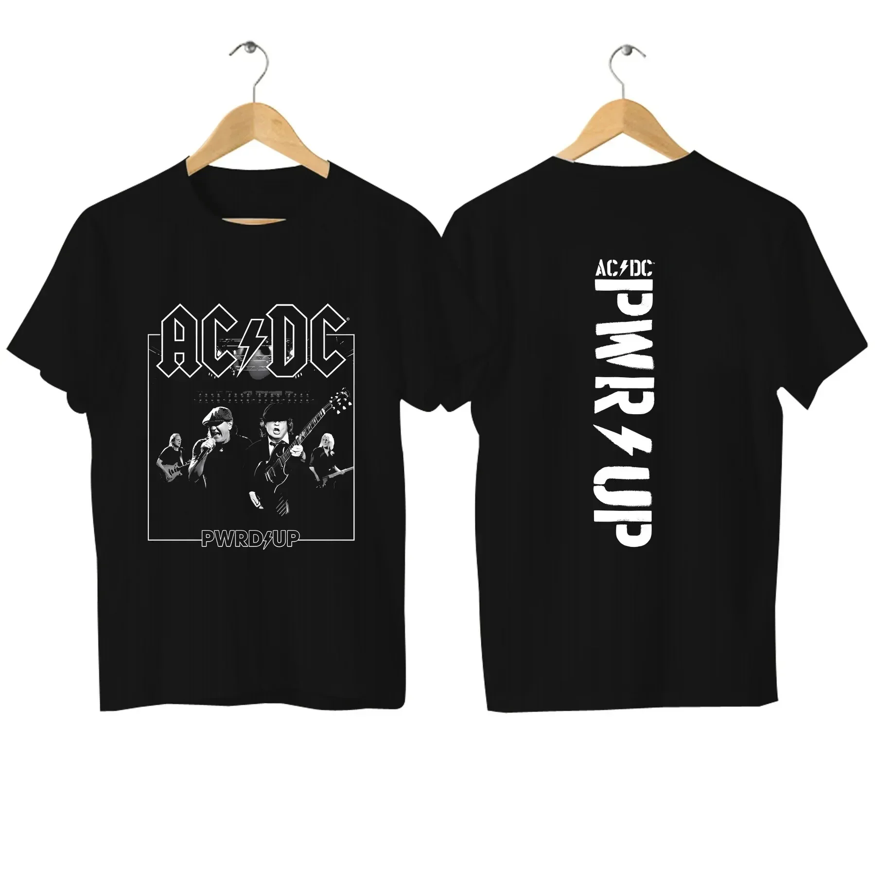 2024 AC PWRDUP Live DC Print Tshirt Graphic T Shirts Men Women Cotton Hip Hop Fashion Oversized Kid T-shirts Summer Clothes