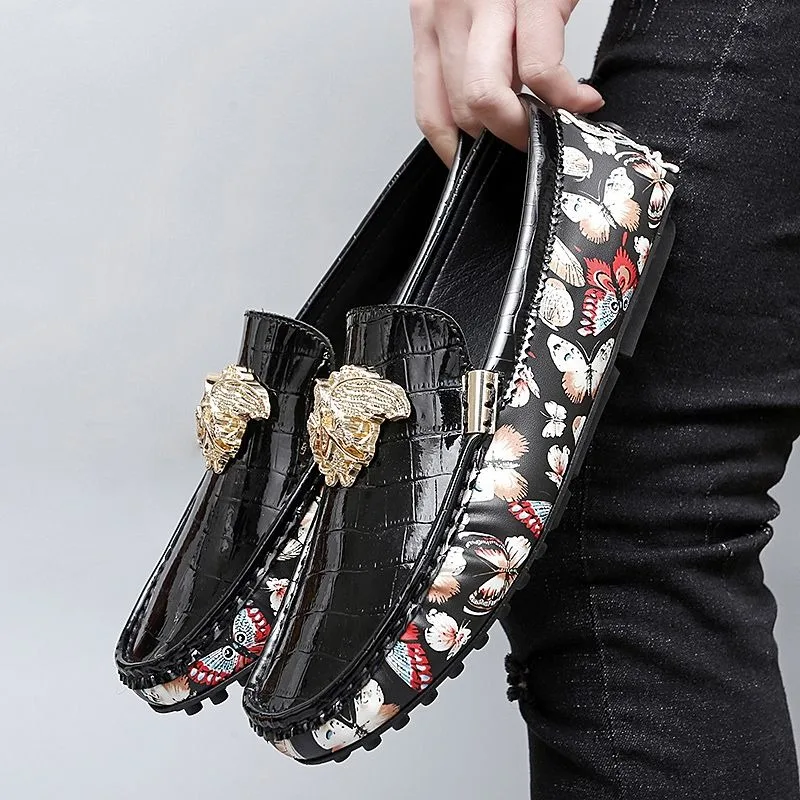 Coiffeur رجل السائقين أحذية خفيفة بدون كعب للرجل الإيطالية الفاخرة أحذية مصممين امرأة عادية فراشة مكتب الانزلاق على المتسكعون hombre