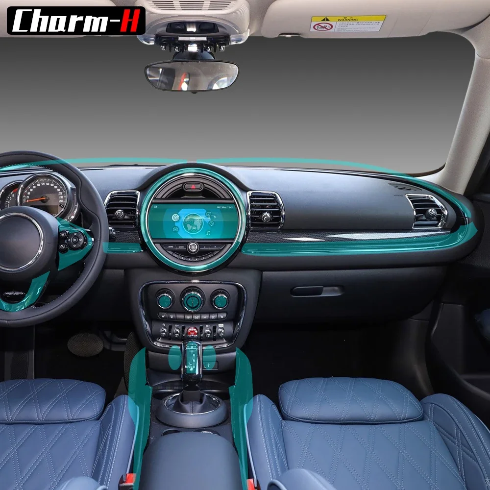

Car Interior Central Console Gear Shift Dashboard Navigation Screen Protective Film for MINI CLUBMAN 2018-2019