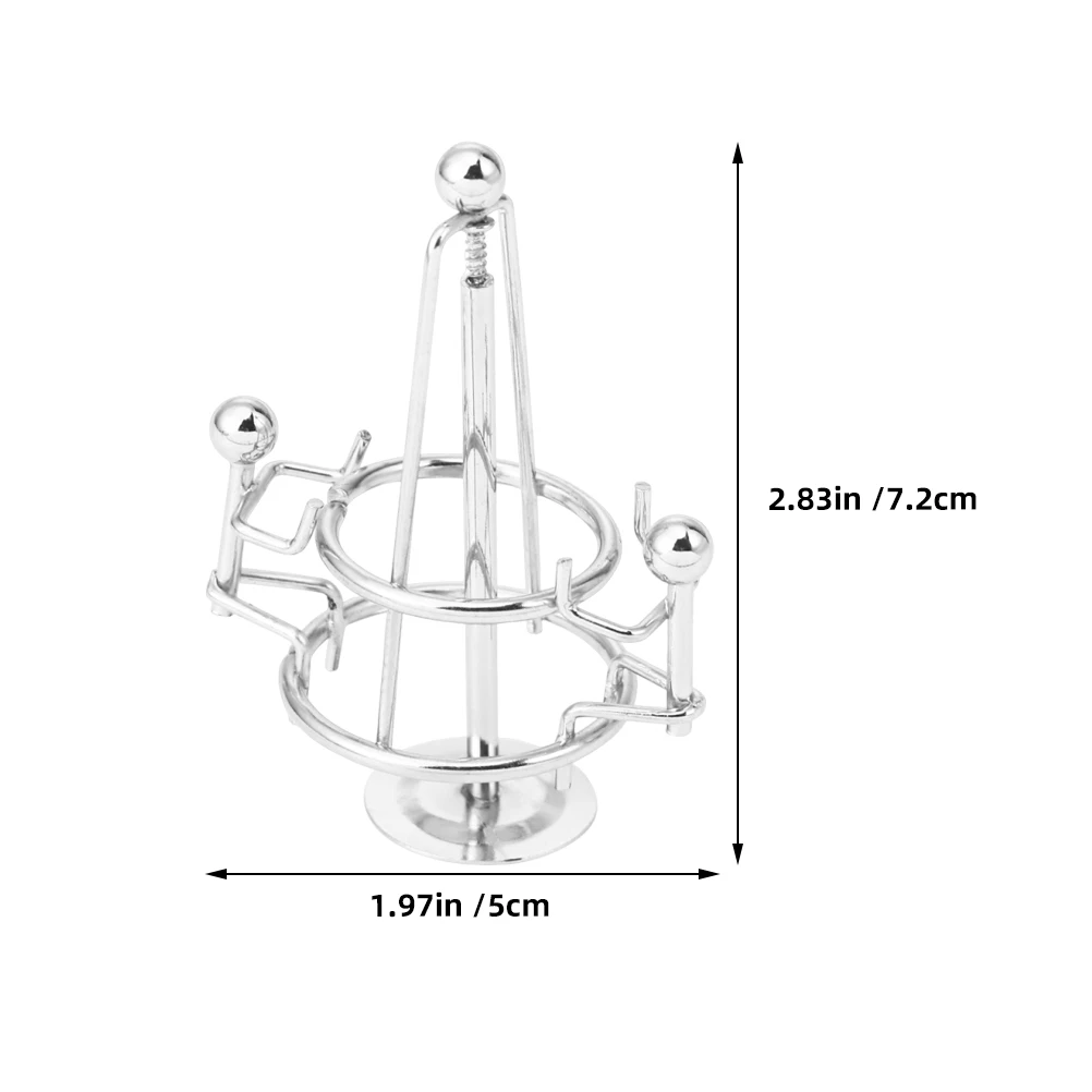 2 قطعة كرات موازنة النحت الدائم فريد البندول سطح المكتب الديكور الفيزياء الفن العلوم التعليمية سوينغ للأطفال
