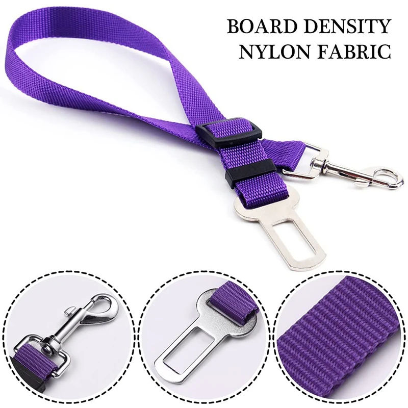 Pet Dog Cat Car Safety Belt Adjustable Leash Vehicle Seat Belt Pet Supplies Harness Safe Lever Traction Collar Puppy Leash