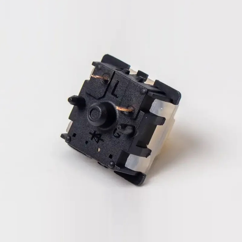 GATERON KS-3X47 Milky Yellow Pro Black Bottom 5 Pin Pre-lubed RGB DIY Mechanical Keyboard Switch Gaming Smooth Typing Feel