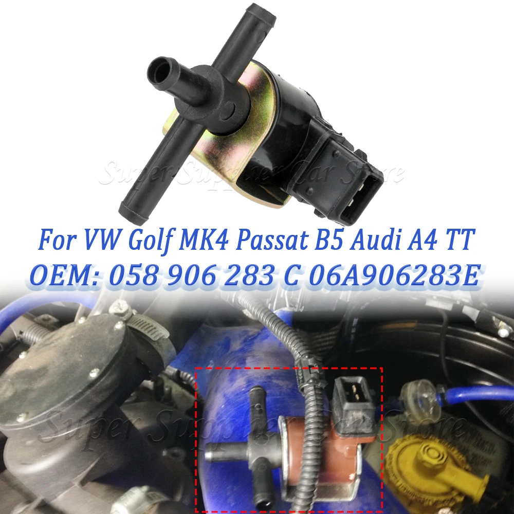 

Для VW Golf MK4 Passat B5 Audi A4 TT Car N75 Соленоид клапана регулирования давления турбонаддува 058 906 283 C 06A906283E 058906283E