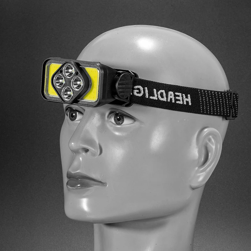 LED Body Sense Headlamp Mini Multifunctional Fishing Light Outdoor Portable Highlighting Headlight