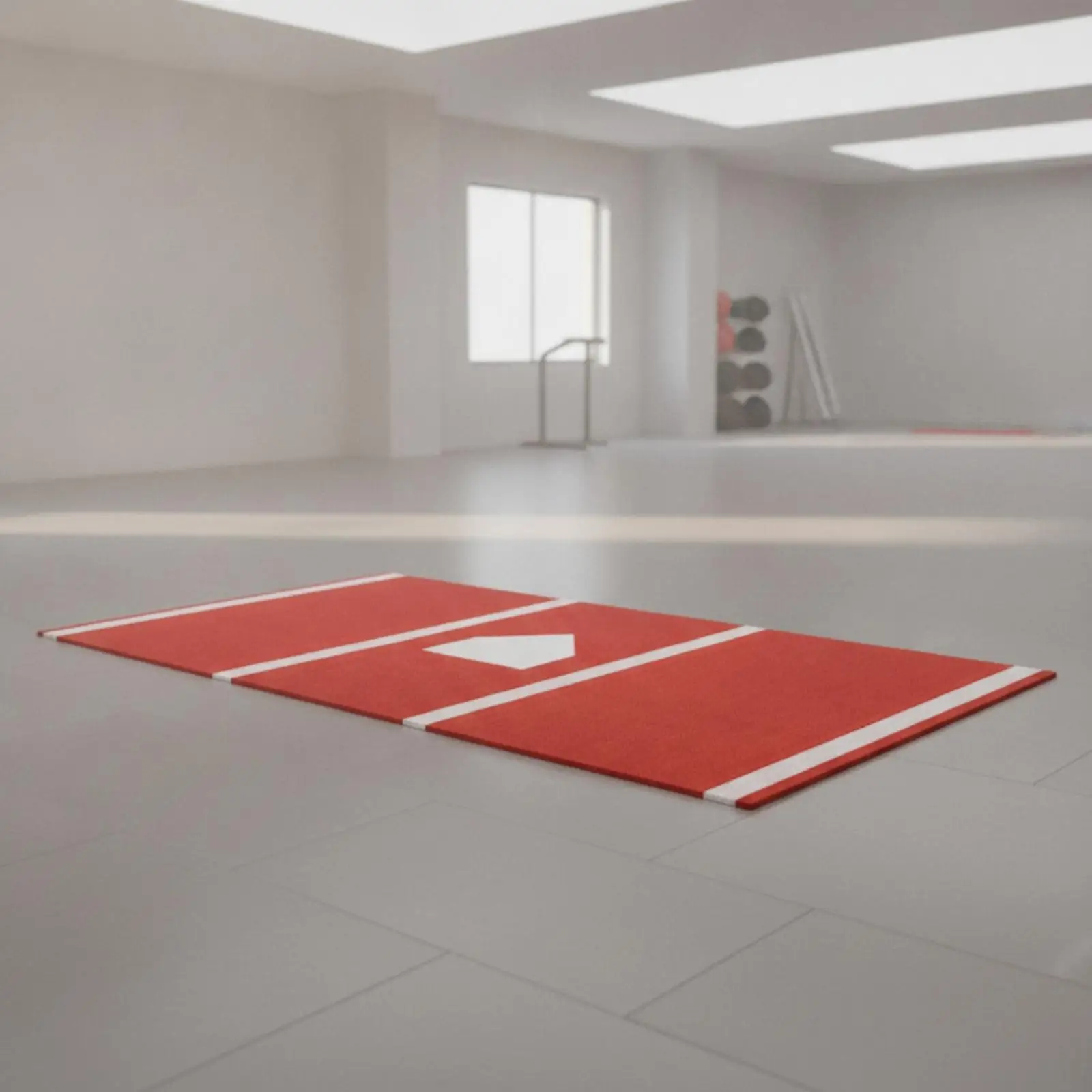 Baseball Hitting Mat with Home Board Turf Like Baseball Mat with Home Board Thick for Softball Athletes, Backyards