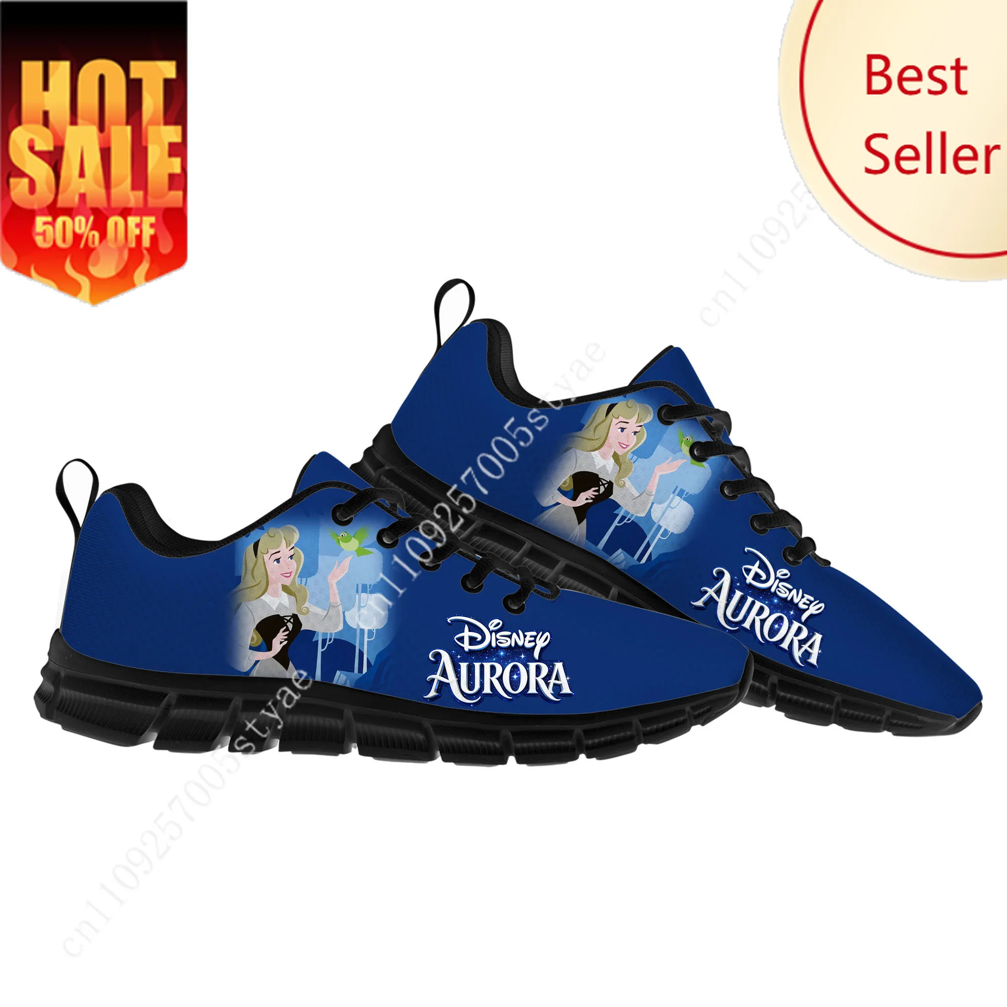

Aurora Sleeping Beauty Sport Shoes Disney Cartoon Decorate Sneakers Design Your Photo Logo Text Party Holiday Gifts Custom Shoe