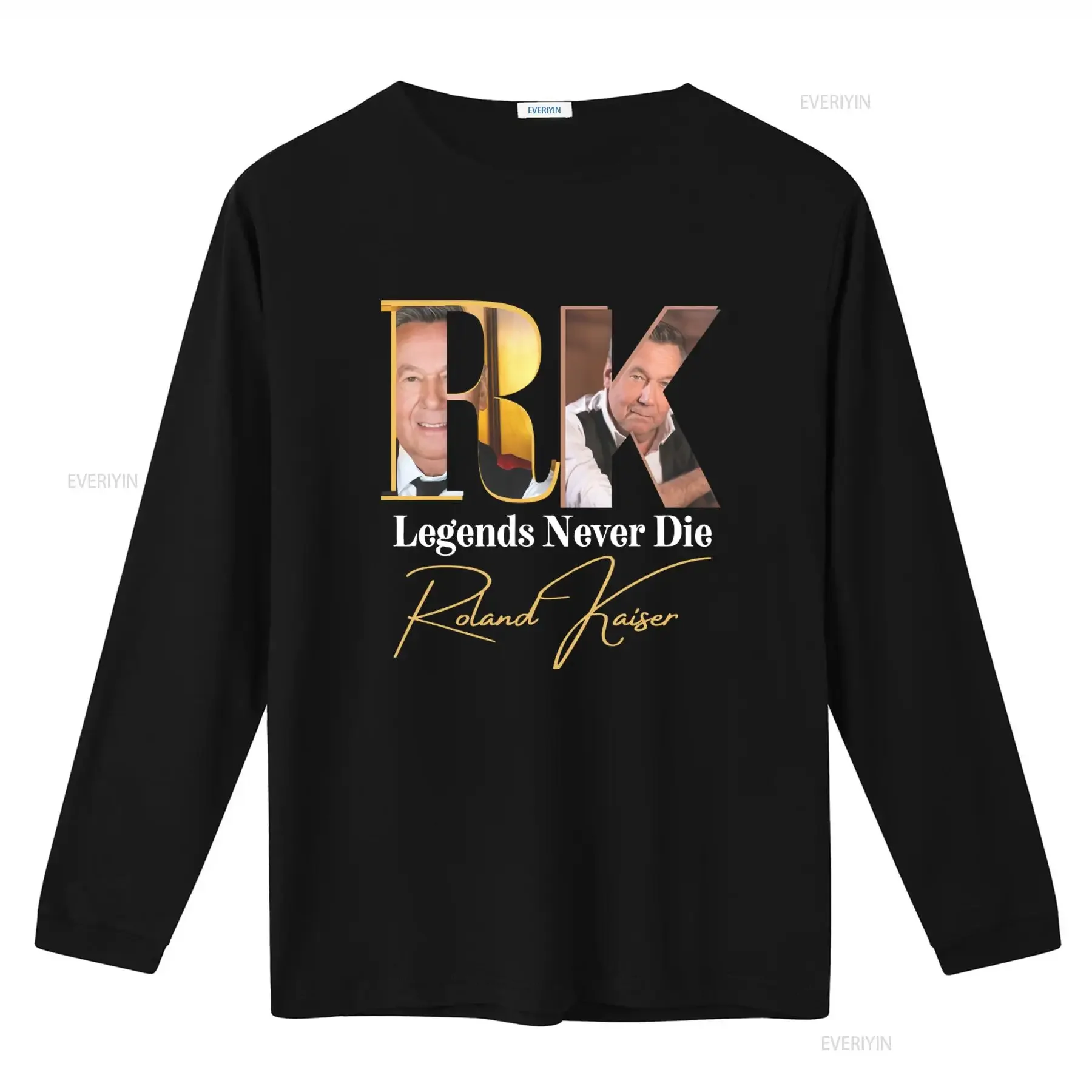 Roland Kaiser Konzert T shirt Legends Never Die Design Fanartikel vintage Washed Breathable Comfortable Unisex Slightly