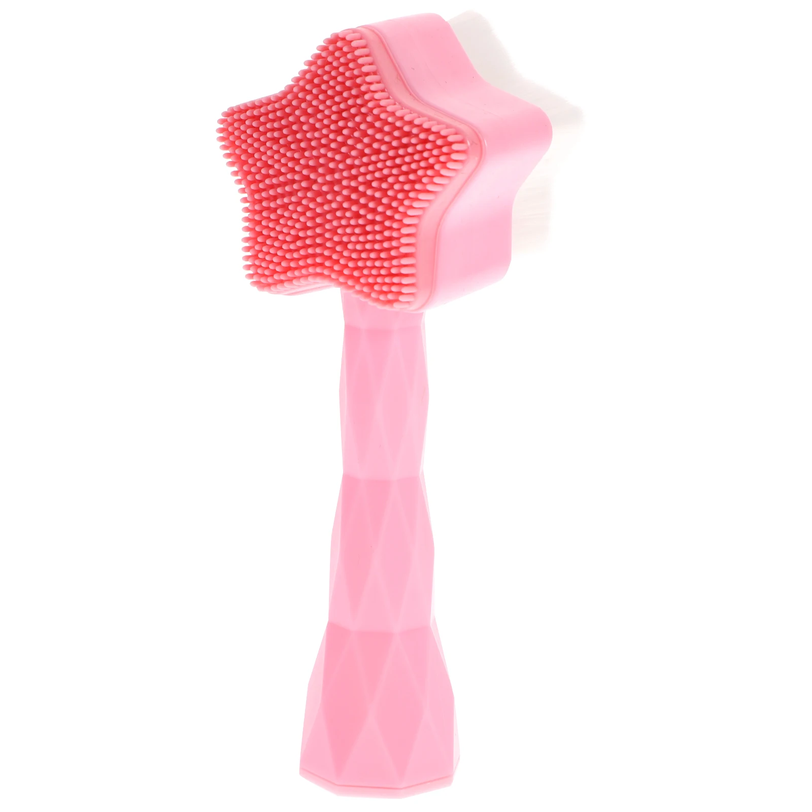 

Silicone Facial Cleansing Brush Soft Durable Manual Skin Care Tool for Face Body Cleaning Ergonomic Handle Portable Travel Use