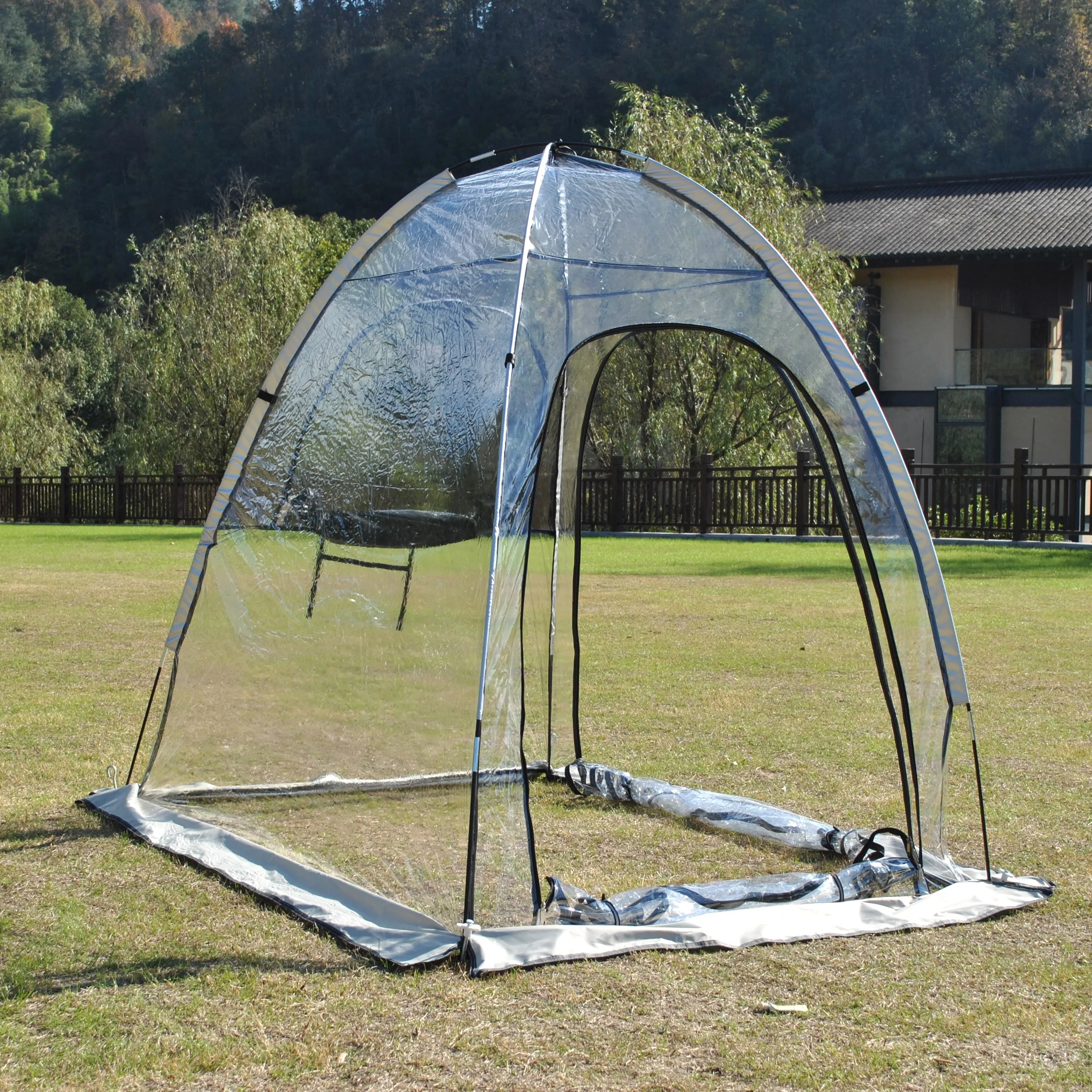 خيمة رياضية شفافة مقاومة للطقس والتخييم في الهواء الطلق والنزهات والحديقة الدافئة للشتاء تحافظ على خيمة للرياضة والتخييم