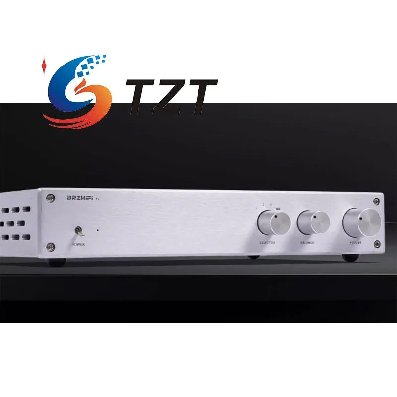 

TZT BRZHIFI T4 High Fidelity 0.4Hz-360kHz Preamplifier Gramophone Audio Amplifier Replacement for Quintessence Group 1