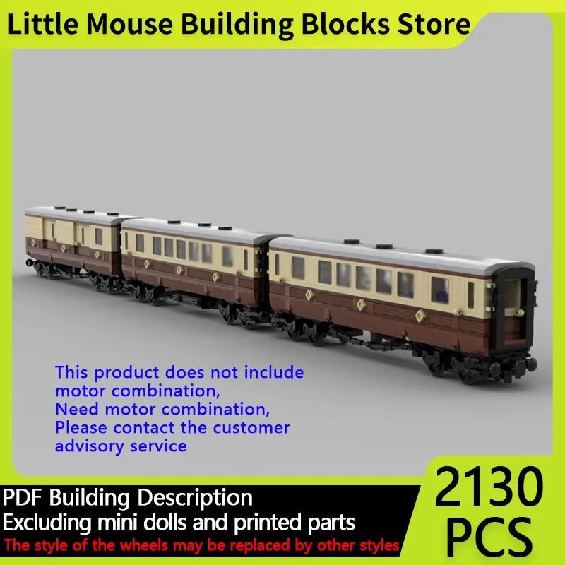 

City Car Model MOC Building Bricks Emerald Night Carriages Train Modular Technology Gifts Holiday Assemble Children Toys Suit