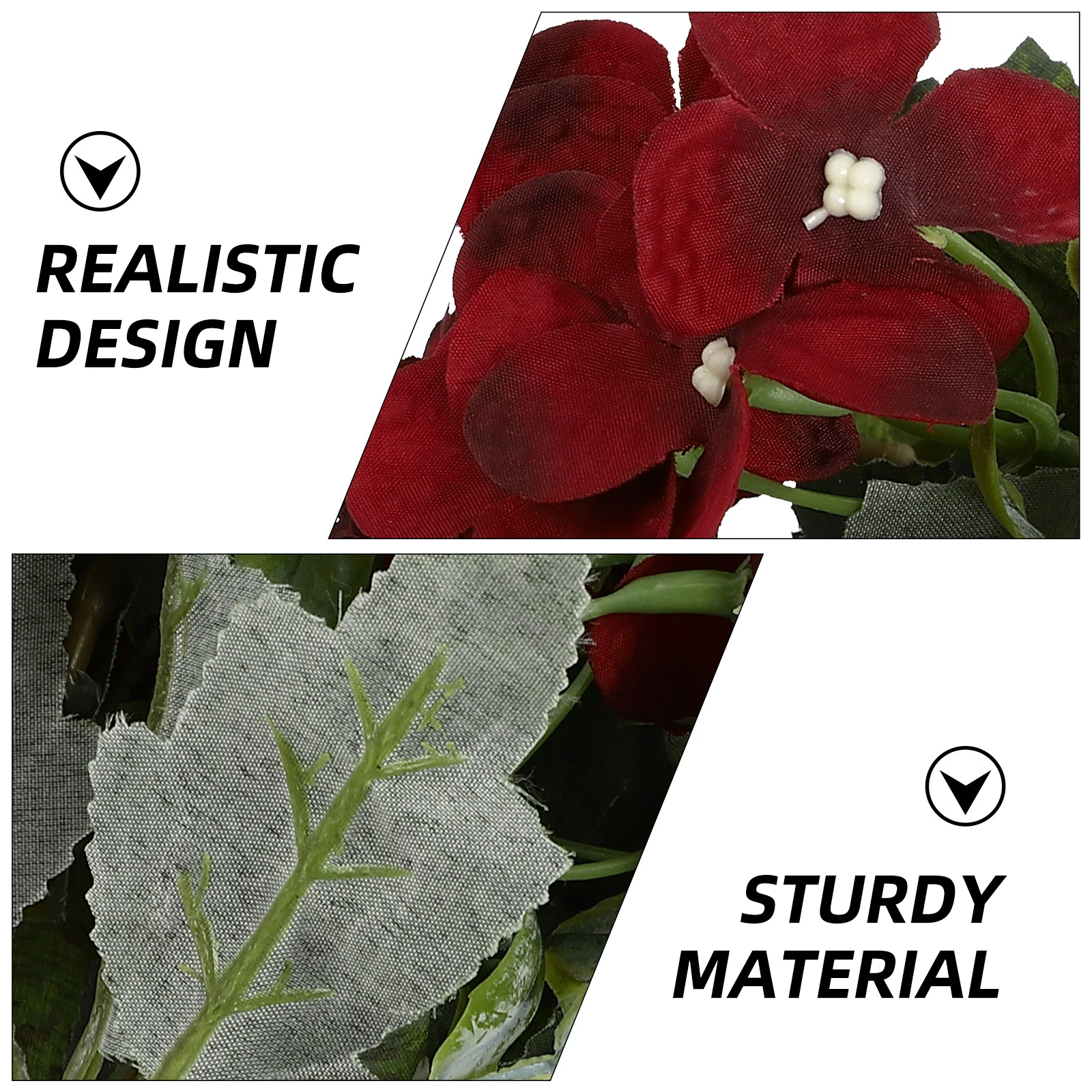 

2Pcs Artificial Hydrangea Bouquet Plastic Fake Flower Simulation Wedding Home Party Decoration Photography Prop Flower