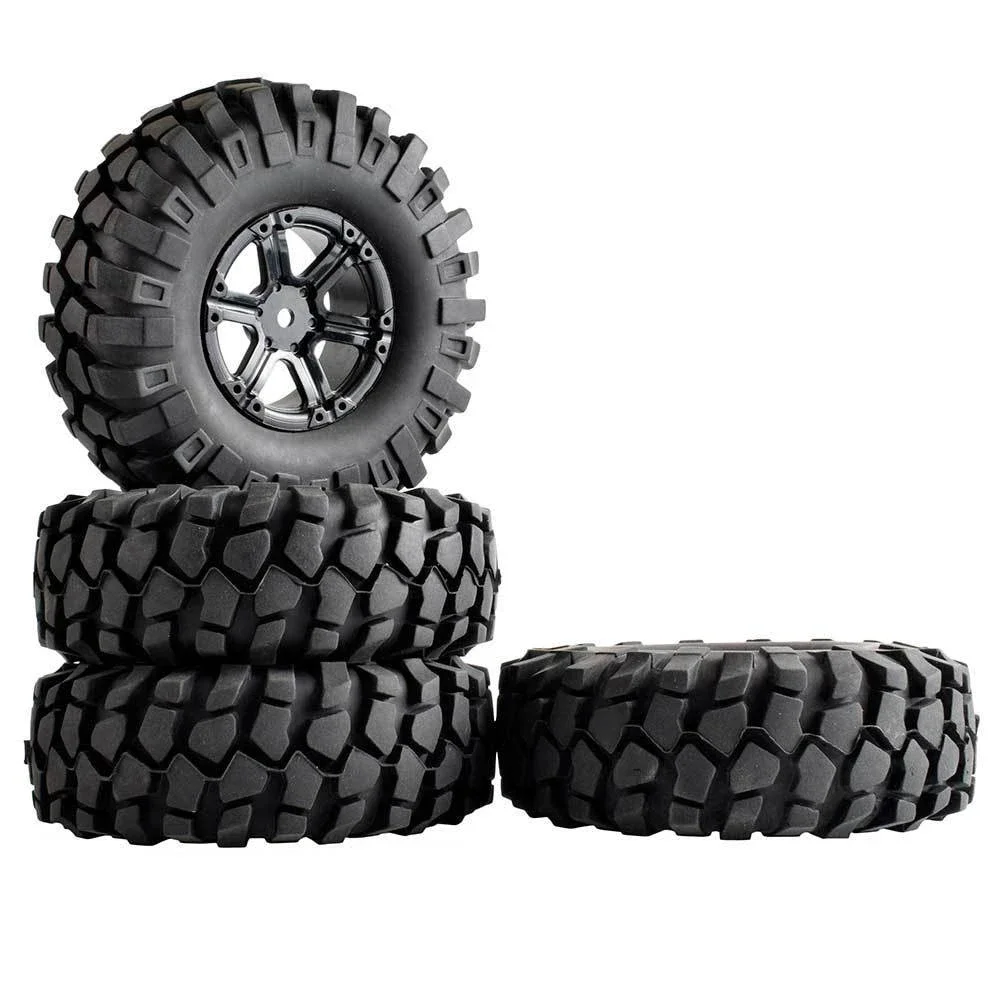 RC Rim41-7006L Rubber  Tires 108mm & Wheel sets RC 4WD Axial Rock Climbing