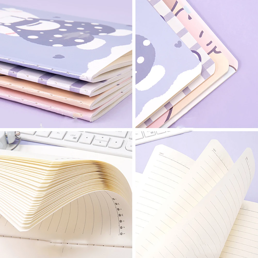 Bloc de notas de dibujos animados A5, cuaderno Kawaii, planificador para estudiantes, dibujo, papelería coreana, suministros escolares, 30 hojas