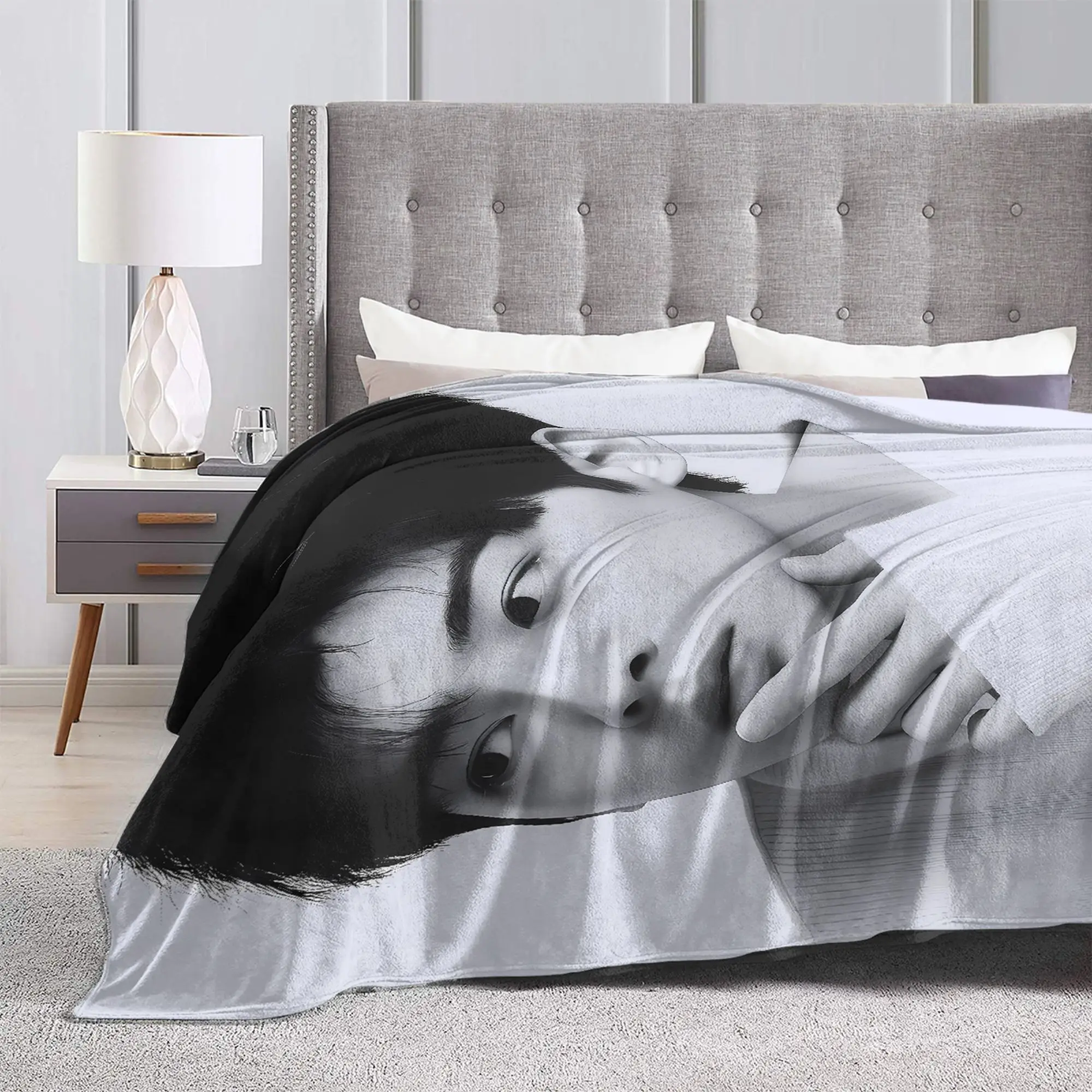 تشا EunWoo بطانية دافئة لينة الجمالية أفخم رمي بطانية للطلاب غرفة المعيشة الفانيلا المفرش غطاء السرير