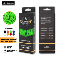 Ice Hockey Shoelaces Box-Packed Ice Hockey Skate Laces 84/96/108/120in Dual Layer Braid Extra Reinforced Shoelace