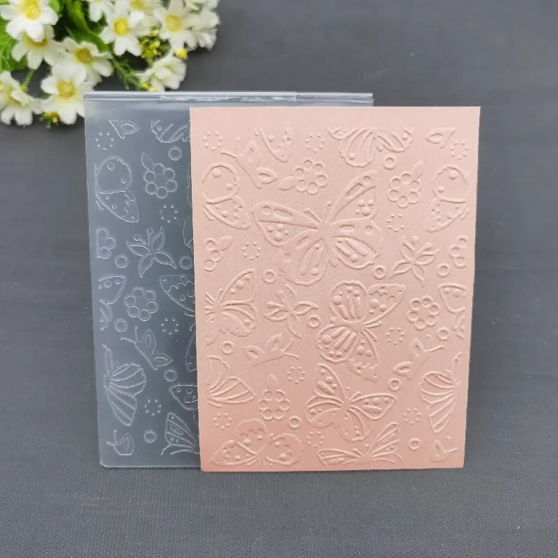 2024 New Plastic Embossing Folder DIY Background Craft Template Molds Stamp Stencils Scrapbook Paper Cards Photo Album Making