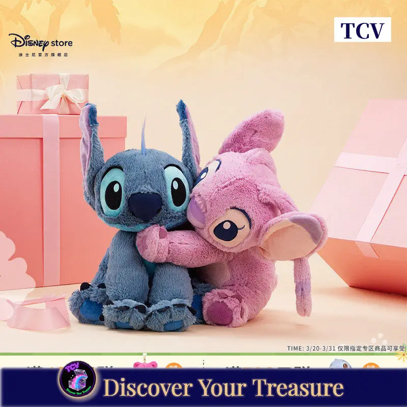 

Tcv Disney Stitch Angel Large Size Plush Dolls Soft Cushion Pillow Stuffed Toy Perfect Birthday Gift For Kids Girls Boys Soft