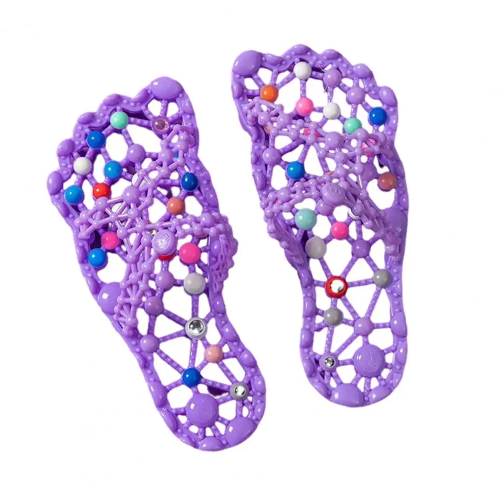 Acupressure Foot Massager Slippers, Women Plantar Massager Shoes, Non-Slip Massage Sandals for Bathroom, Shower