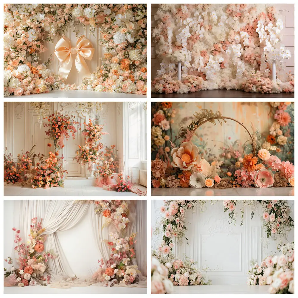 

Красивые богемные ретро цветочные фоны для фотографий, окно, свадебный душ, детский портрет, свадебная вечеринка, фотофон, декор