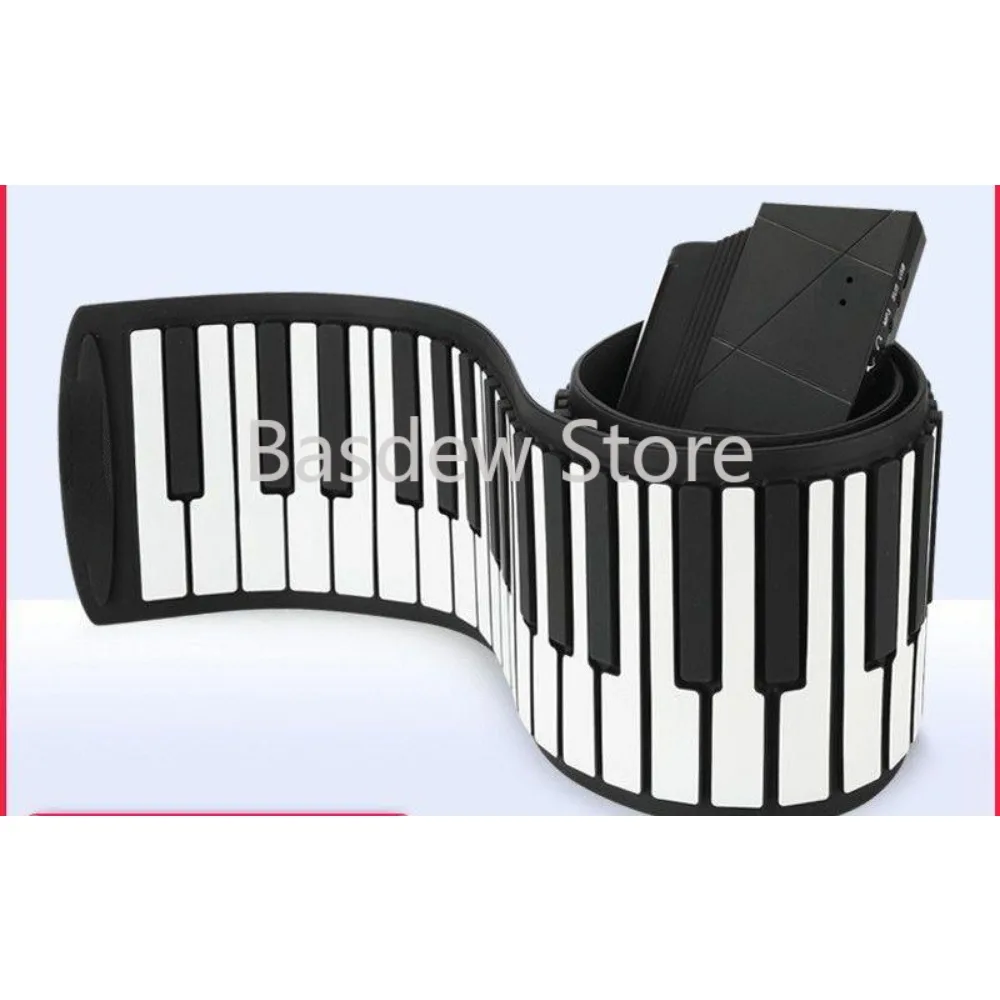 Electronic Soft Hand Roll Piano 88 Keyboard Thickening Professional Edition Simple Foldable and Portable