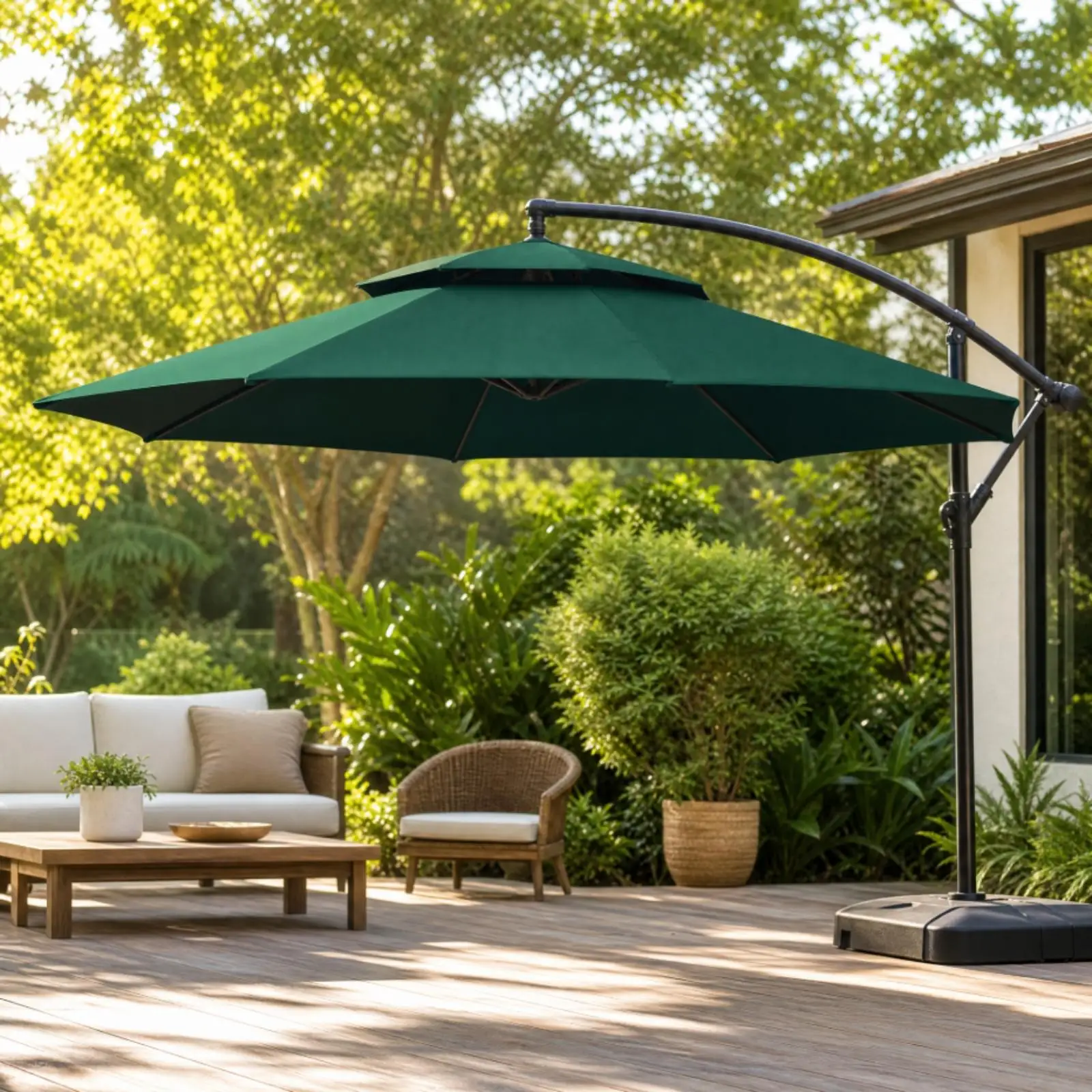 Replacement Shade Canopy Top for 3 Meter 8 Rib Patio Umbrella Frame UV30 Blocking Outdoor Polyester Cover