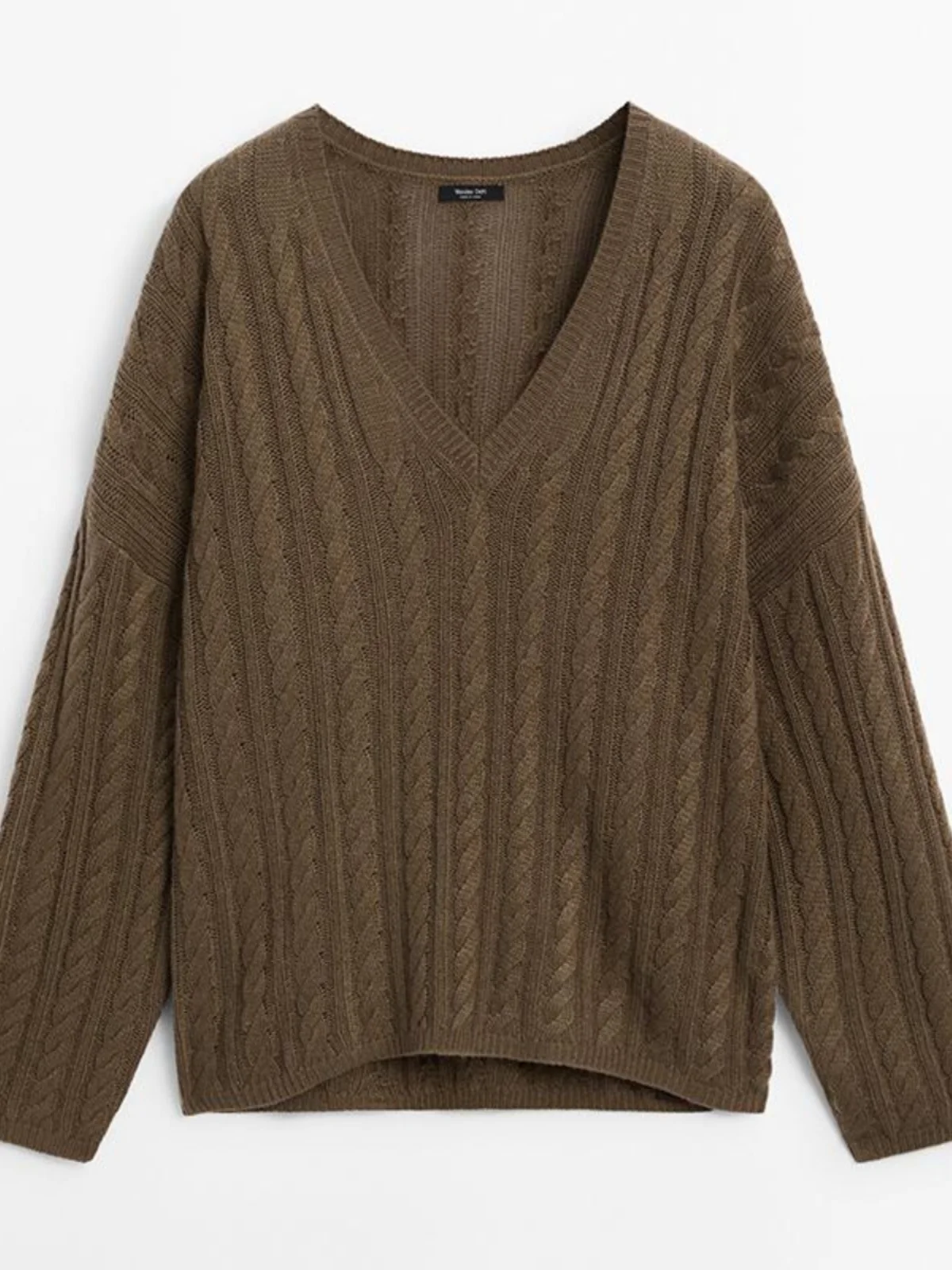 Casual V-Ne College Sle maglione lavorato a maglia vestibilità ampia autunno inverno nuovo arrivo MD donna Faion Twist maglieria pendolare vento