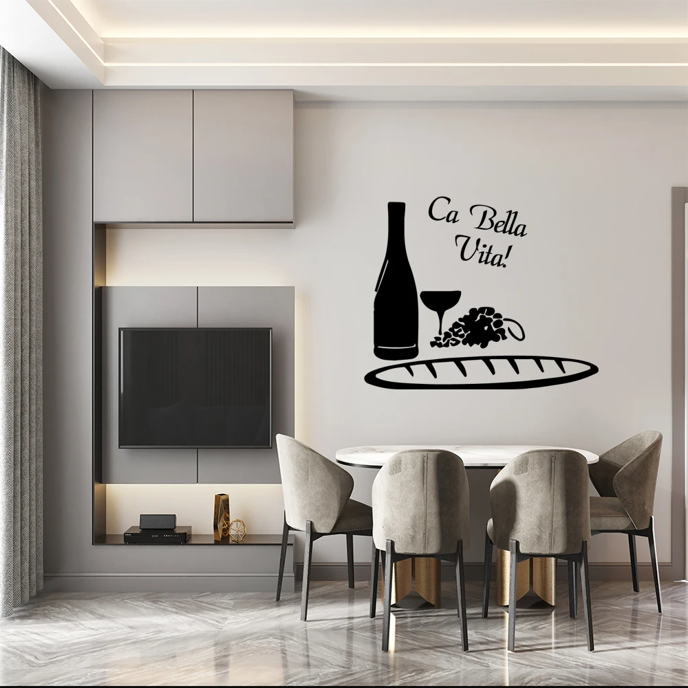 1PC Fashion Ca Bella uita Nursery Wall Stickers Vinyl Art Decals Living Room Decor Sticker Mural