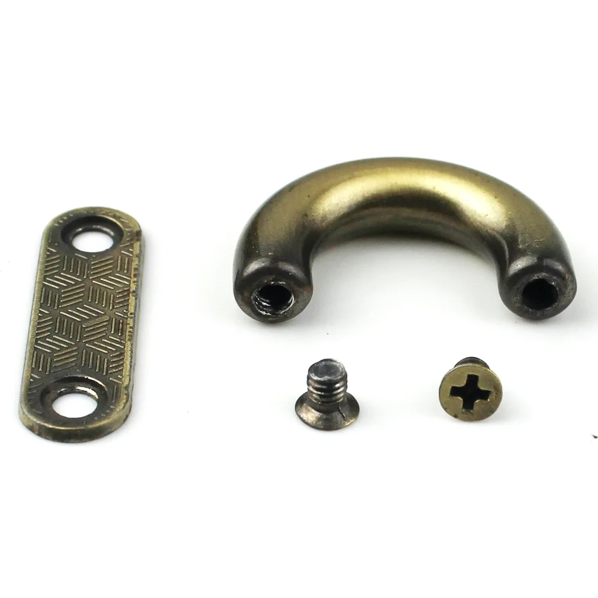 2pcs Metal D ring Bag Anchor Buckles Arch Bridge Hanger hooks Bags Belts Strap Leather Crafts Bag Connector Parts