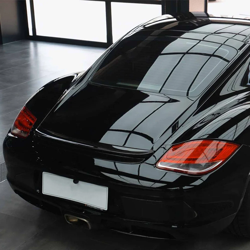 

Glossy Black Vinyl Car Wrap with Bubble Free Air Release Decal Sheet Adhesive Film PET Exterior Motorcycle Bike DIY Decoration