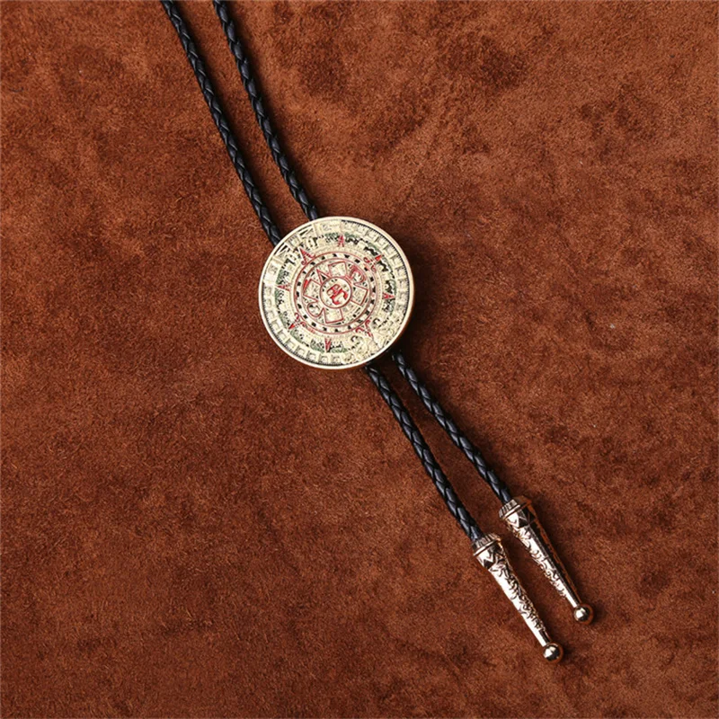 New Mexico Aztec Mayan Solar Calendar bolo Tie bolo Tie