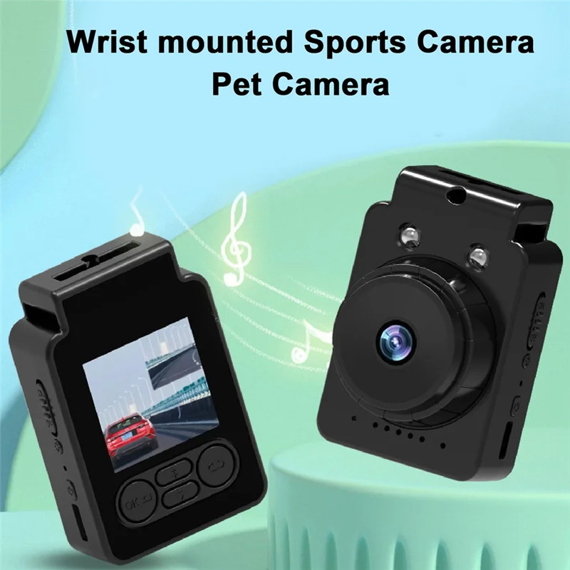 

B04B-Outdoor Sports Camcorder 2K Mini Camera DVR Strap Style Body Cam Electronic Anti-Shake Light Video Recording Pet Camera