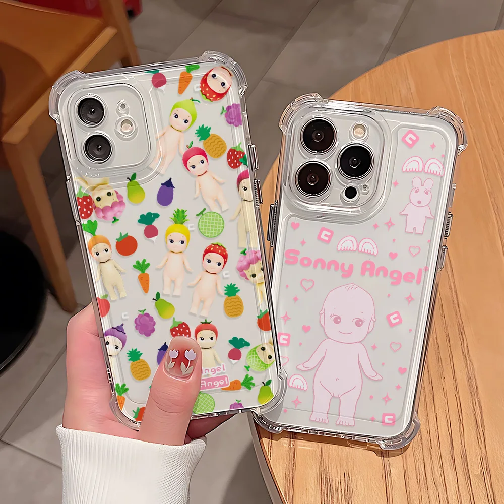Cute A-Sonny A-Angel Fruits Vegetables Phone Case For Samsung Galaxy S25 S24 S23 S22 S21 S20 Note20 Edge Ultra Plus 4G 5G Cover