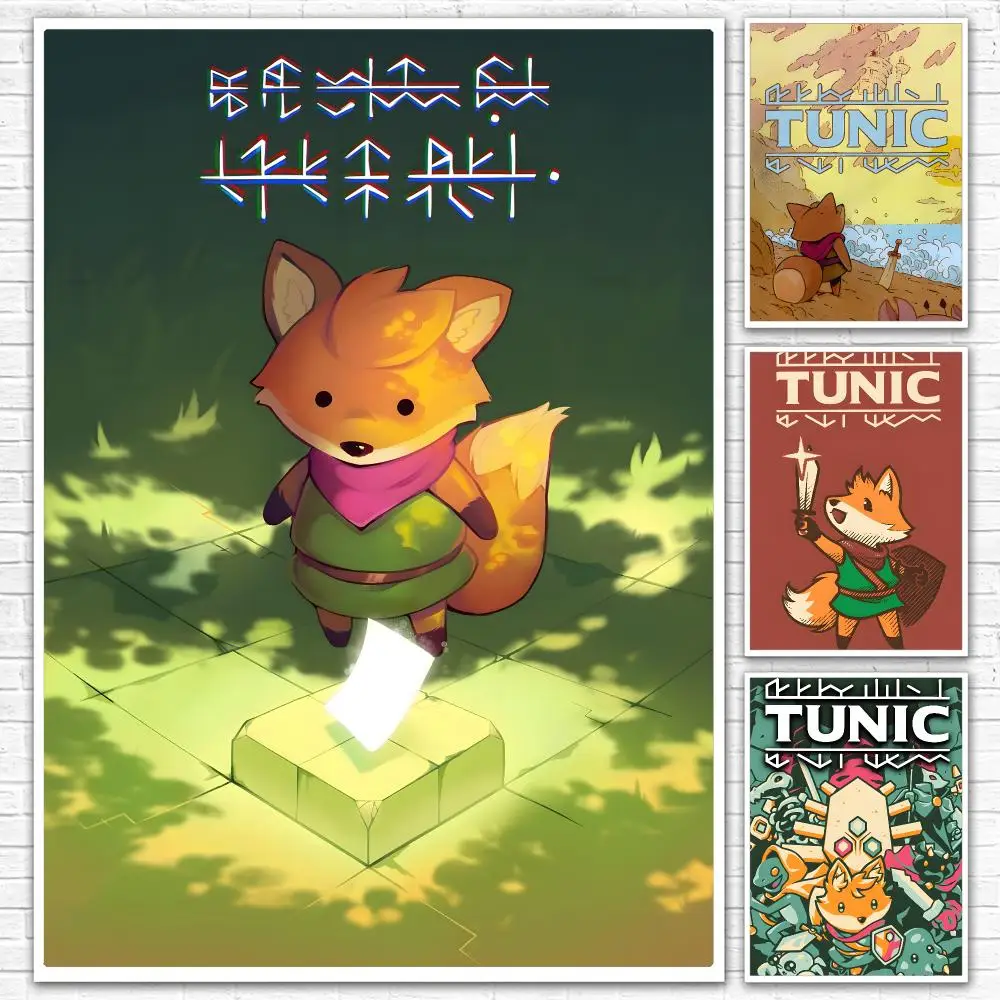 Video Game T-Tunic Painting Calligraphy Canvas Mural For Interior Walls Crease-Free Beautiful For Living Room Bedroom