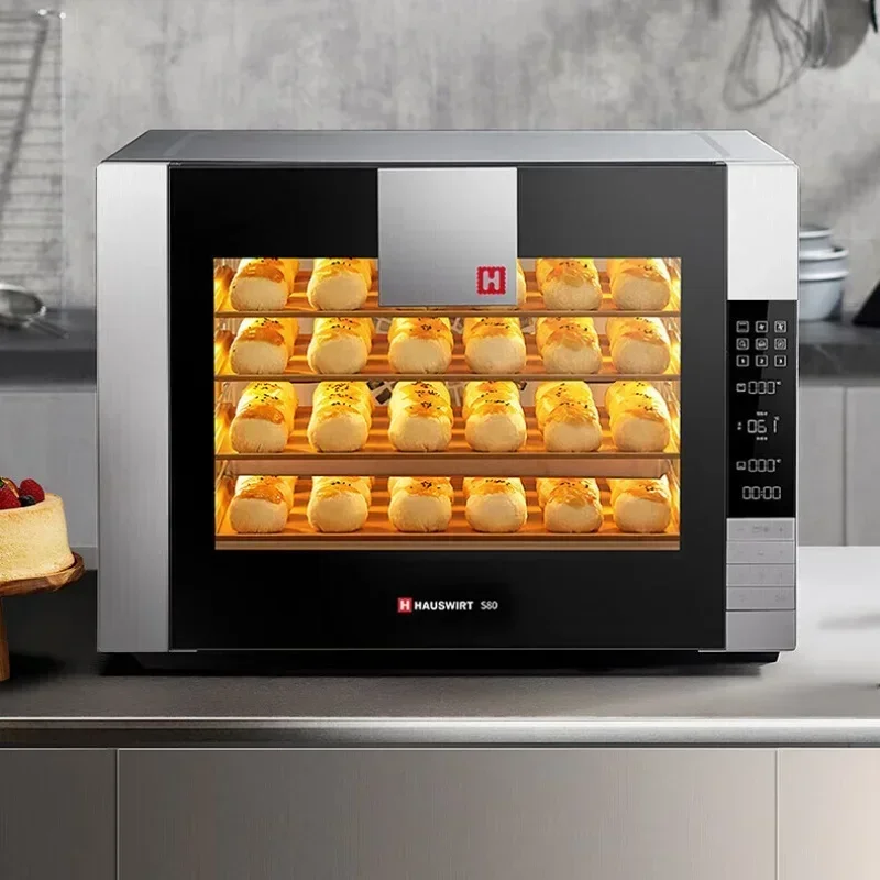 l For Hauswirt S80 Electric Oven Commercial Use Blast Furnace Open Hearth 2 in 1 Horno Eléctrico Pizza Oven Specialized for Bak