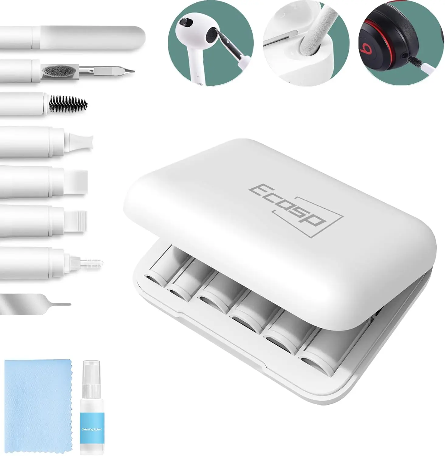 

Многофункциональный набор для чистки AirPods, iPhone, iPad и устройств с разъемом Type-C, портативный дизайн