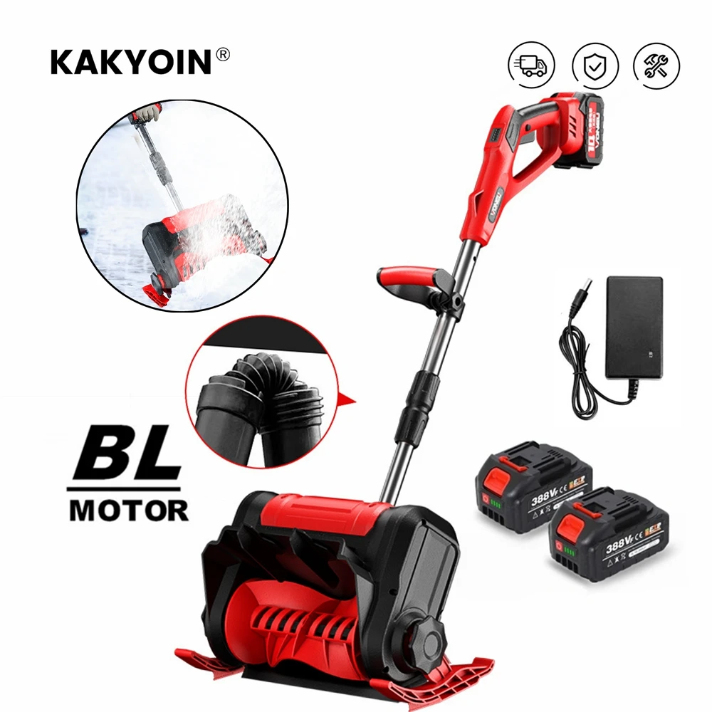 Winter 3500W Brushless Electric Snowplow Lithium Electric Snow Sweeper Cordless Snow Shovel courtyard Street For Makita Battery