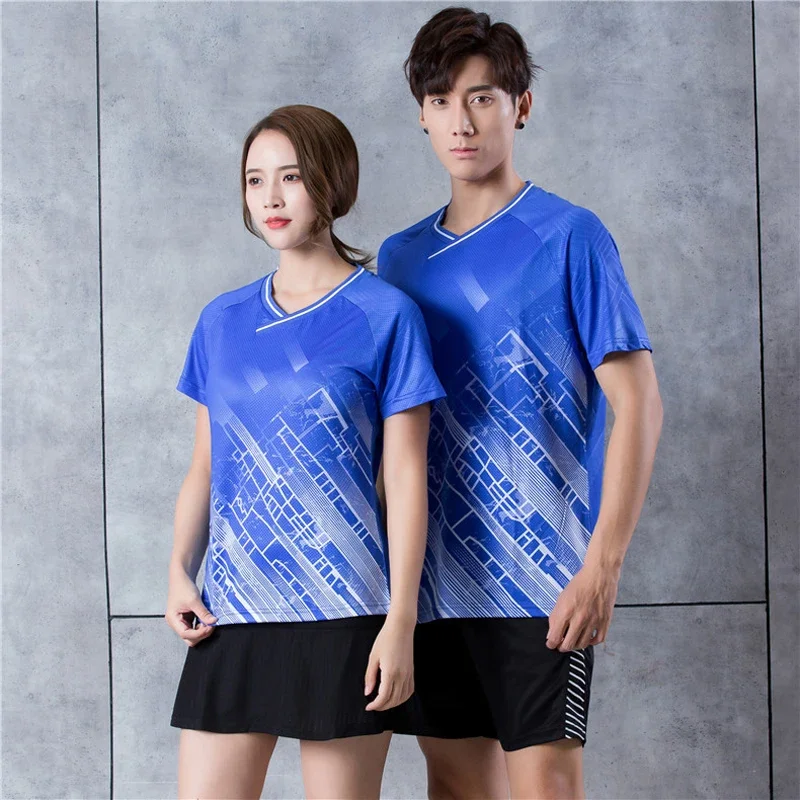 2024 uomo/donna Tennis camicia senza maniche, camicia da badminton, uniforme da ping pong, t-shirt tenis, abbigliamento da badminton 9915