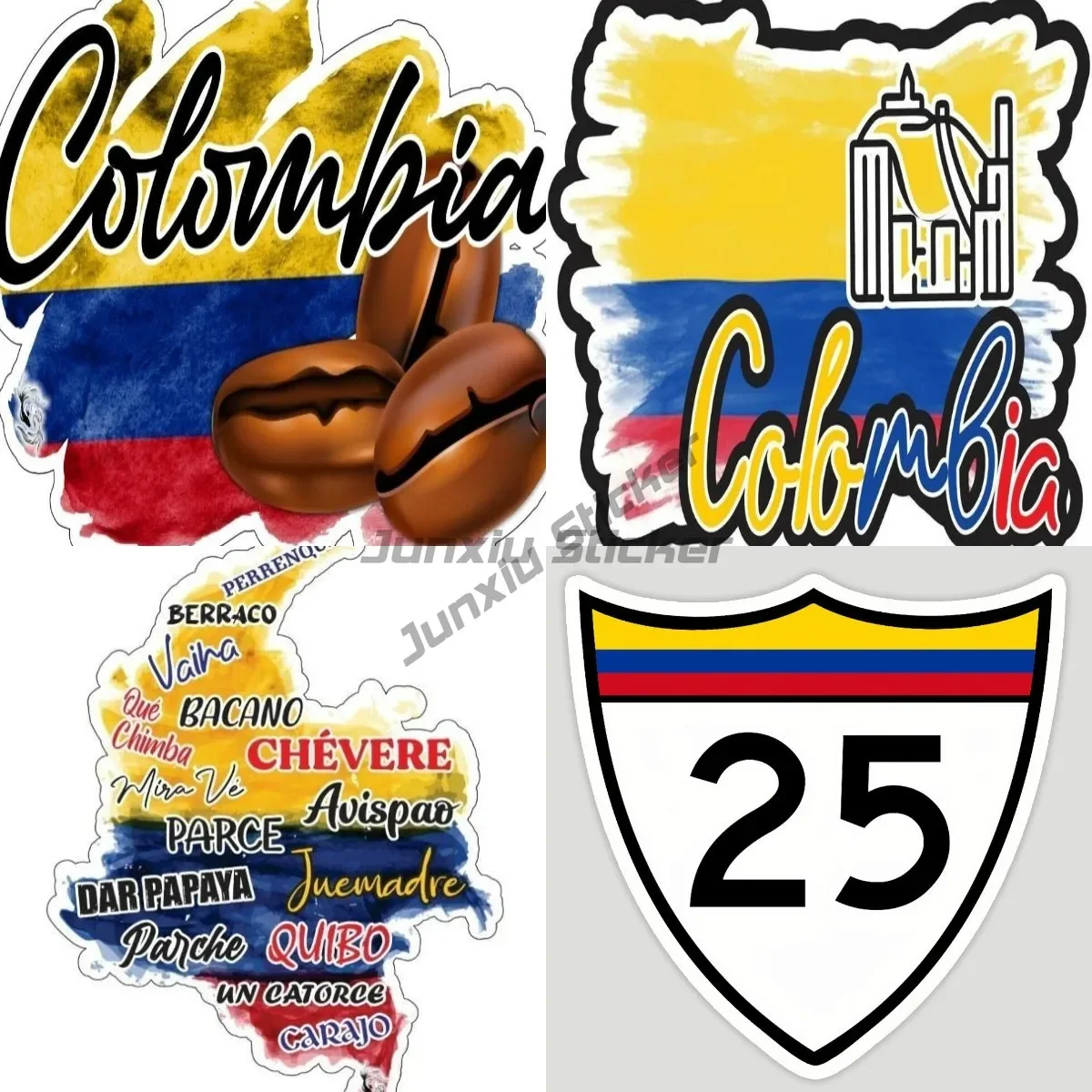 

Colombia Sticker Car Map Flag Vinyl Outside Wall Decal