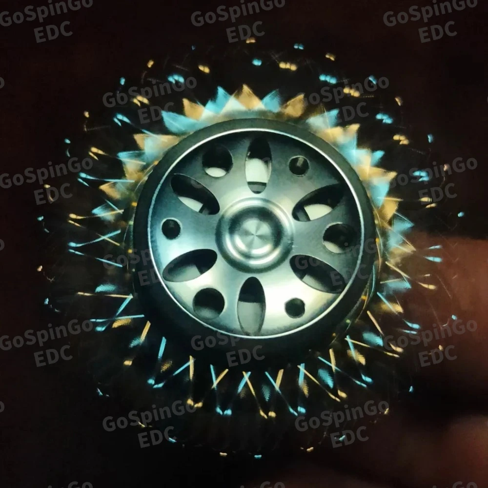 LQ EDC SHESHA تململ سبينر الفولاذ المقاوم للصدأ الزركونيوم ألعاب متململة للبالغين مكتب عمل الملحقات ثلاثة شفرات سبينر