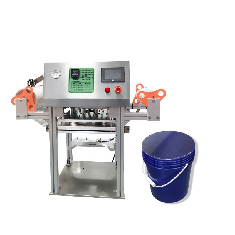 

Can Sealing Machines Semi-automatic Foil PPPE Film Machine Packaging Bucket Sealer