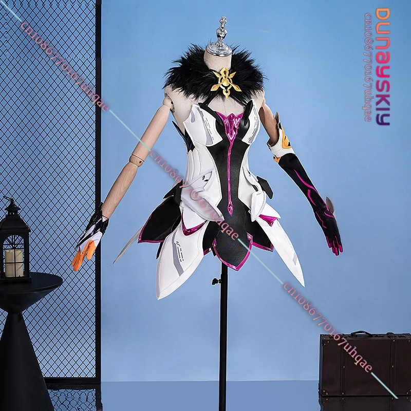 Honkai Impact 3rd Cosplays Kiana Kaslana Costum Kiana Sexy Slim Fit Battle Skirt Wig Shoe Set Halloween Disguise for Adult Women