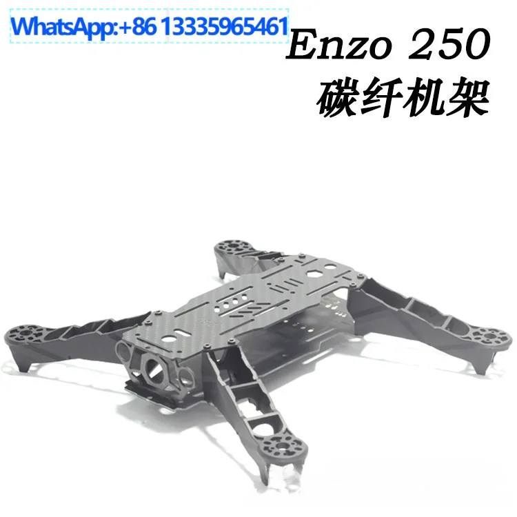 Enzo 250 Rack 250 Crossover Small Quad FPV Rack, vuelo de fuerza de carreras, rejilla de fibra de carbono