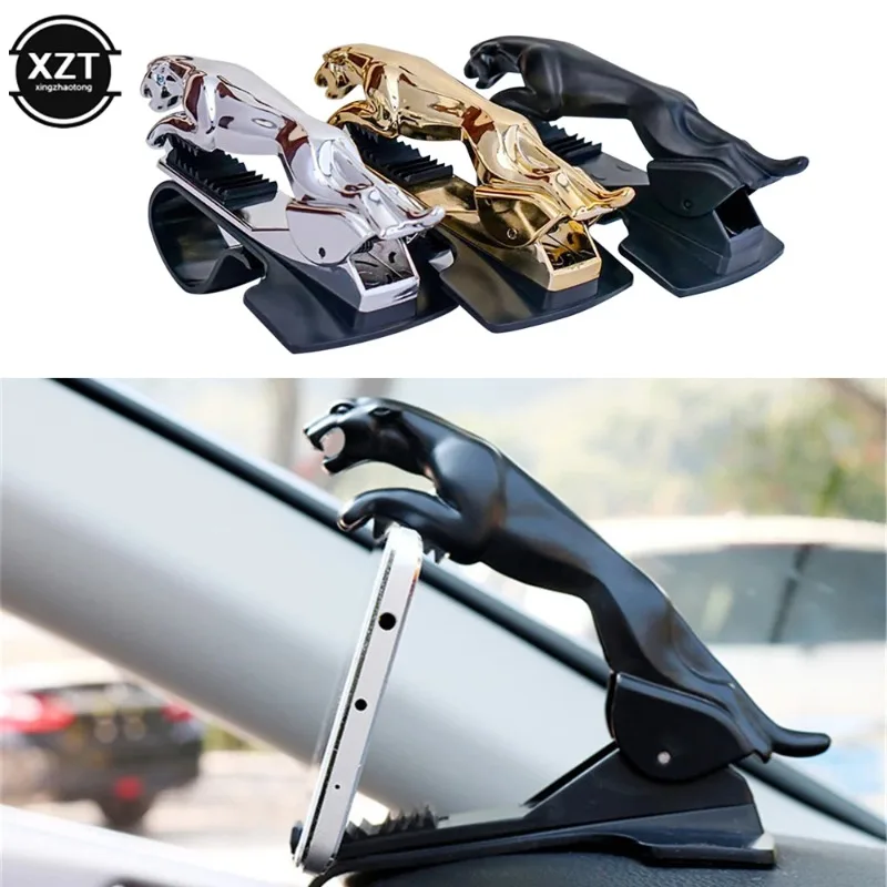 

1PCS Cool Jaguar Cheetah HUD Car Phone Holder Leopard Cell Phone GPS Stand 360 Degree Mount Adjustable Clip Holder Accessories
