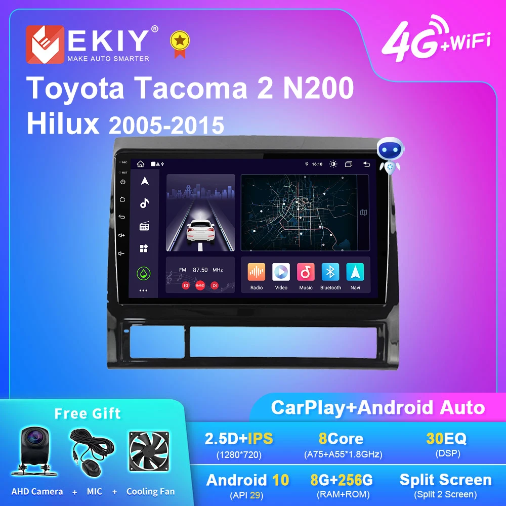 

Автомагнитола EKIY X7 DSP Android для Toyota Tacoma 2 N200 Hilux 2005-2015 стерео Мультимедийный видеоплеер автонавигация GPS DVD HU