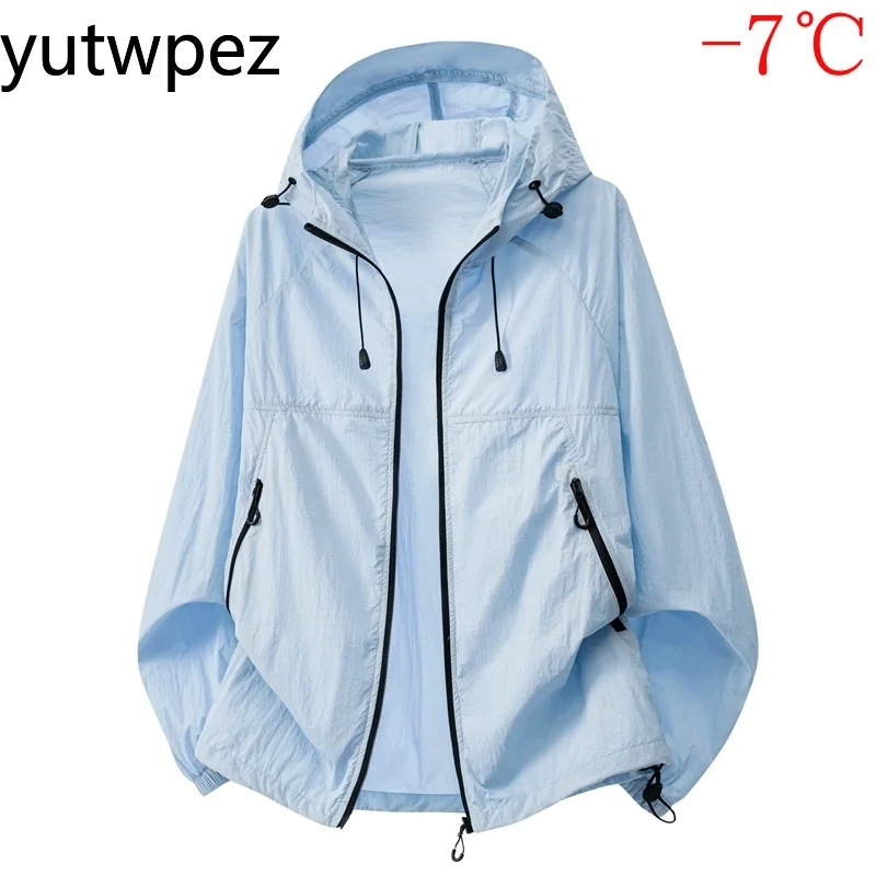 Fishing Sunscreen Outwear UPF50+ Sun Protection Skin Coat Breathable Ultra-Thin Hooded Jacket Outdoor Sports Lightweight Cycling view 3