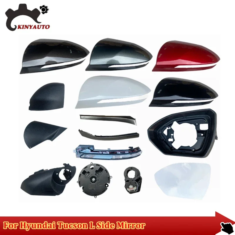 Per Hyundai Tucson L 2020-24 Specchio Laterale Specchio Esterno Specchietto retrovisore Lente di Montaggio Indicatore di Direzione Borsette Inferiore Telaio di Copertura