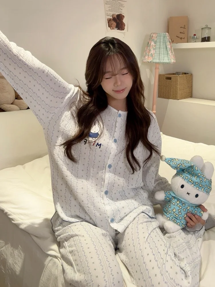 long-sve-cotton-pajamas-women's-spring-autumn-home-clothes-soft-comfortable-pure-cotton-breathable-spwear