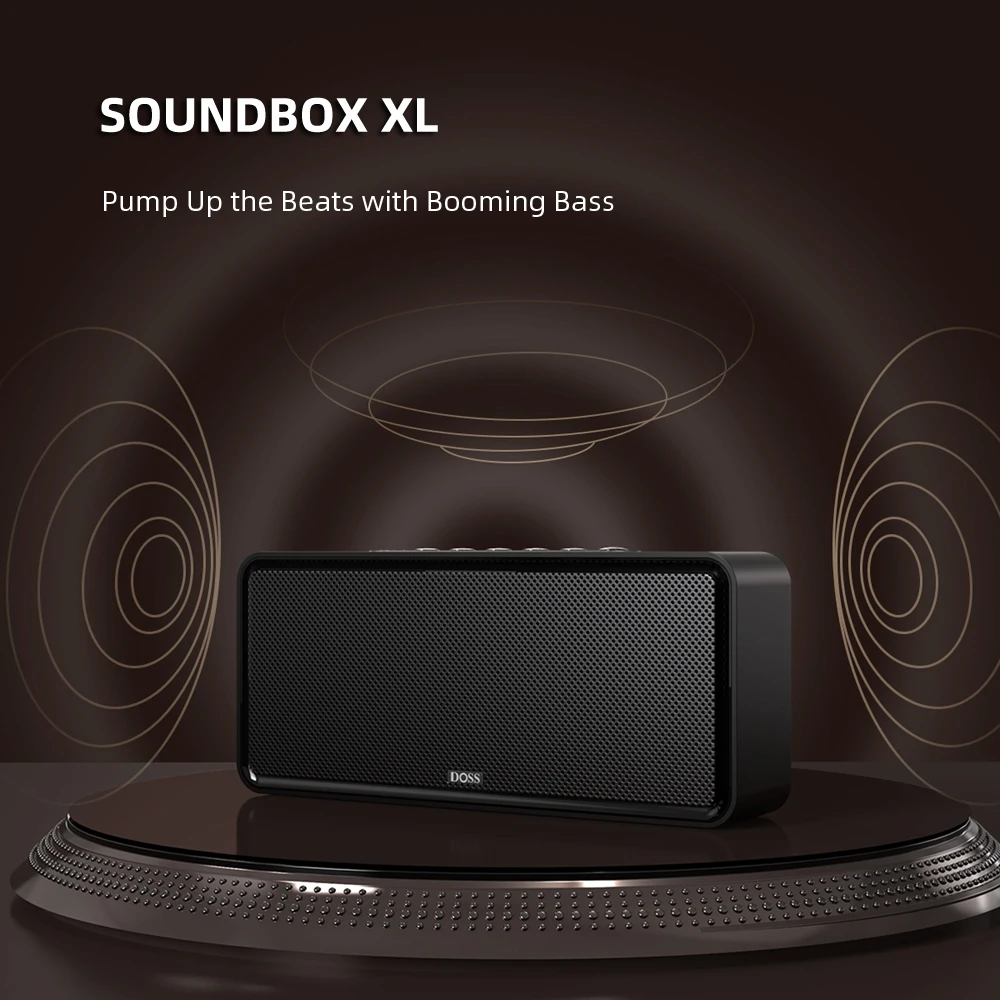 DOSS altoparlante Bluetooth SoundBox XL BT 5.0 potente 32W Stereo e Deep Bass Subwoofer Sound Box Home altoparlanti Wireless portatili