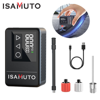 ISAMUTO 120 PSI Bike Electric Air Pump Tire Inflator Pump for Motorcycle Bicycle Ball Inflator Portable Pocket MINI Compressor